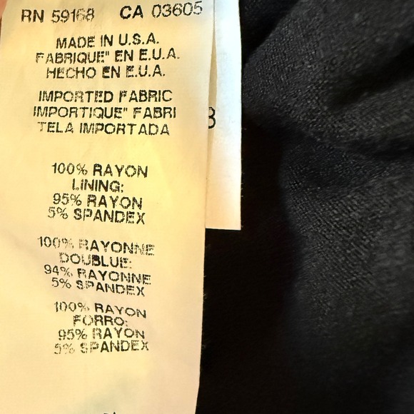 Karen Kane Women Floral Blouson Top Black Gold Rayon Batwing Sleeve Size L - Picture 4 of 9